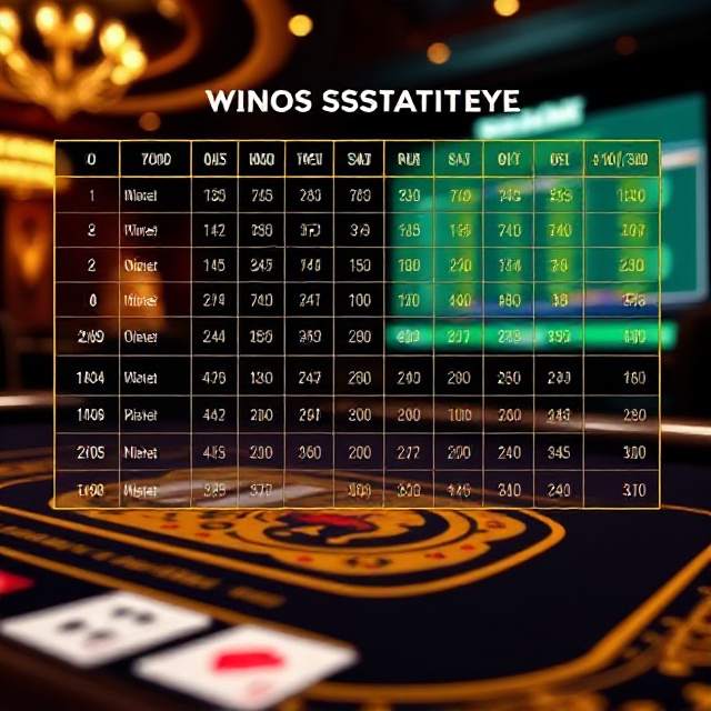 Optimal strategy chart for video poker displayed over a dark gold casino table
