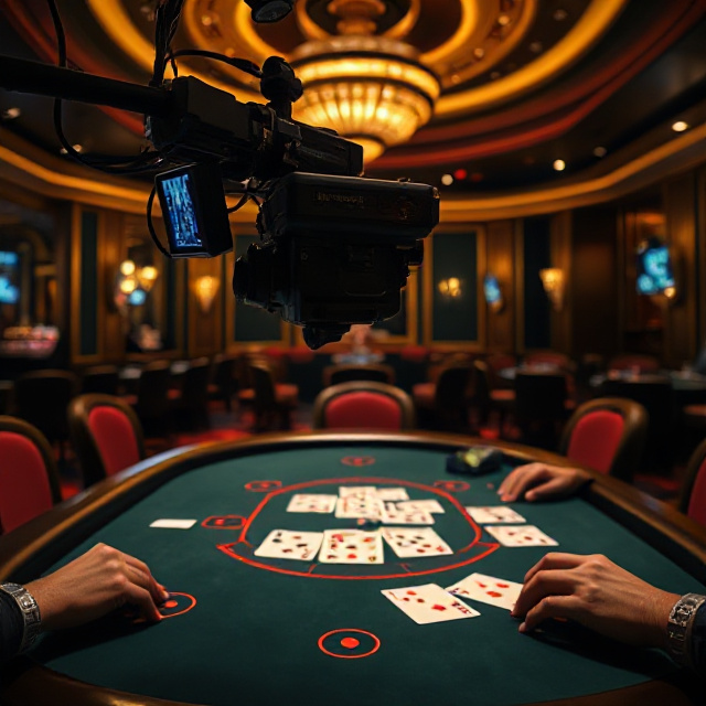 Optical card reading OCR live blackjack