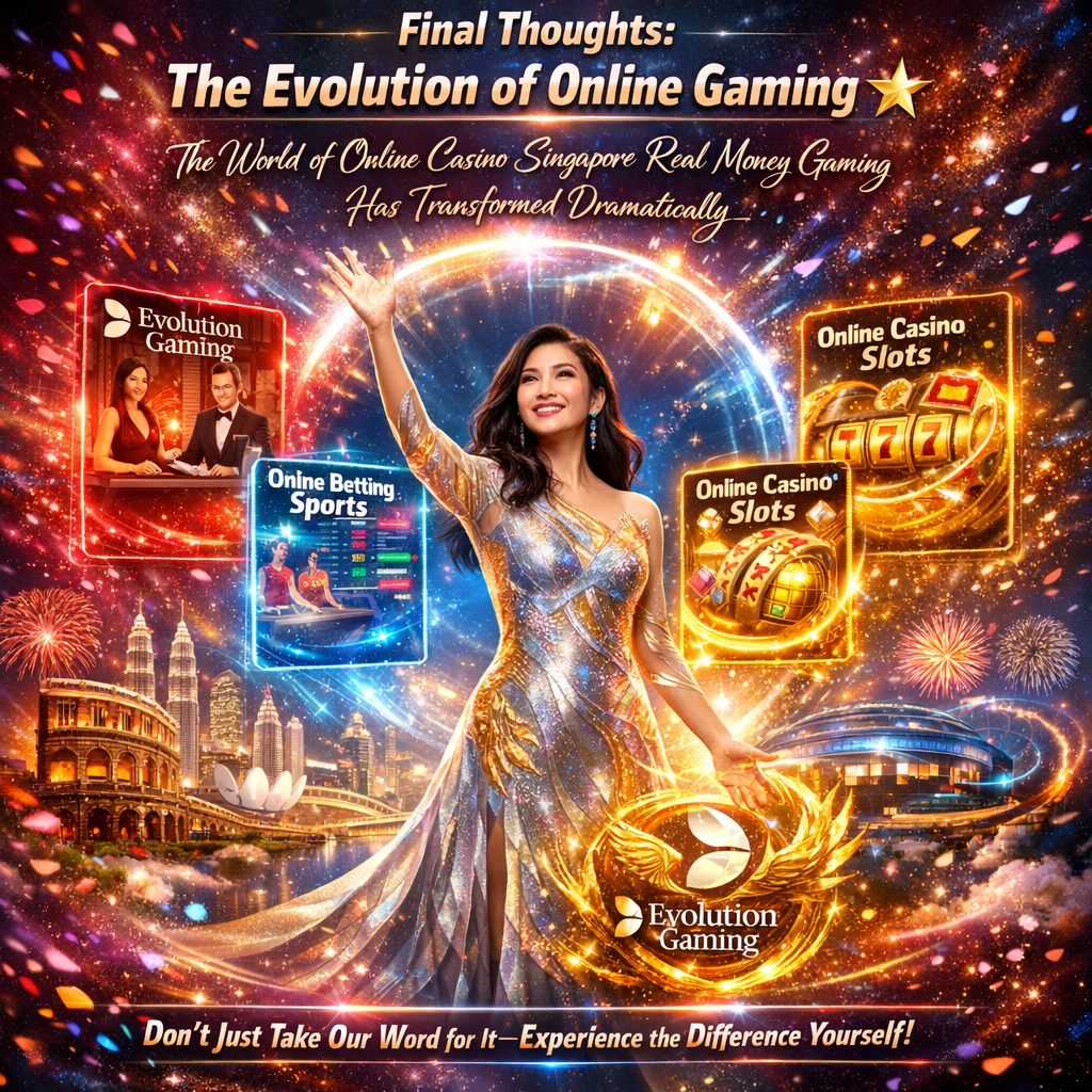 A vibrant 1:1 promotional image featuring an Asian female visionary pioneer in a transformative fantasy casino evolution summit, showcasing Evolution Gaming's revolutionary forefront in online casino Singapore real money gaming with live casino, sports betting, and slots for Southeast Asian players, inviting viewers to experience the ultimate gaming destination.
